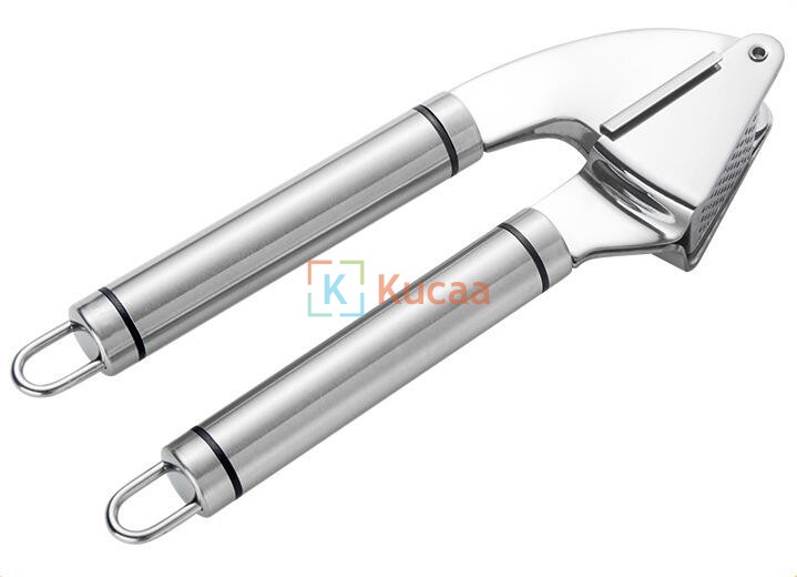 Stainless Steel Garlic Press and Peeler Set